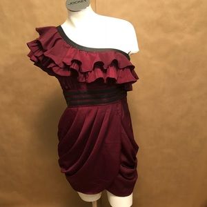 Burgundy Double Zero Dress